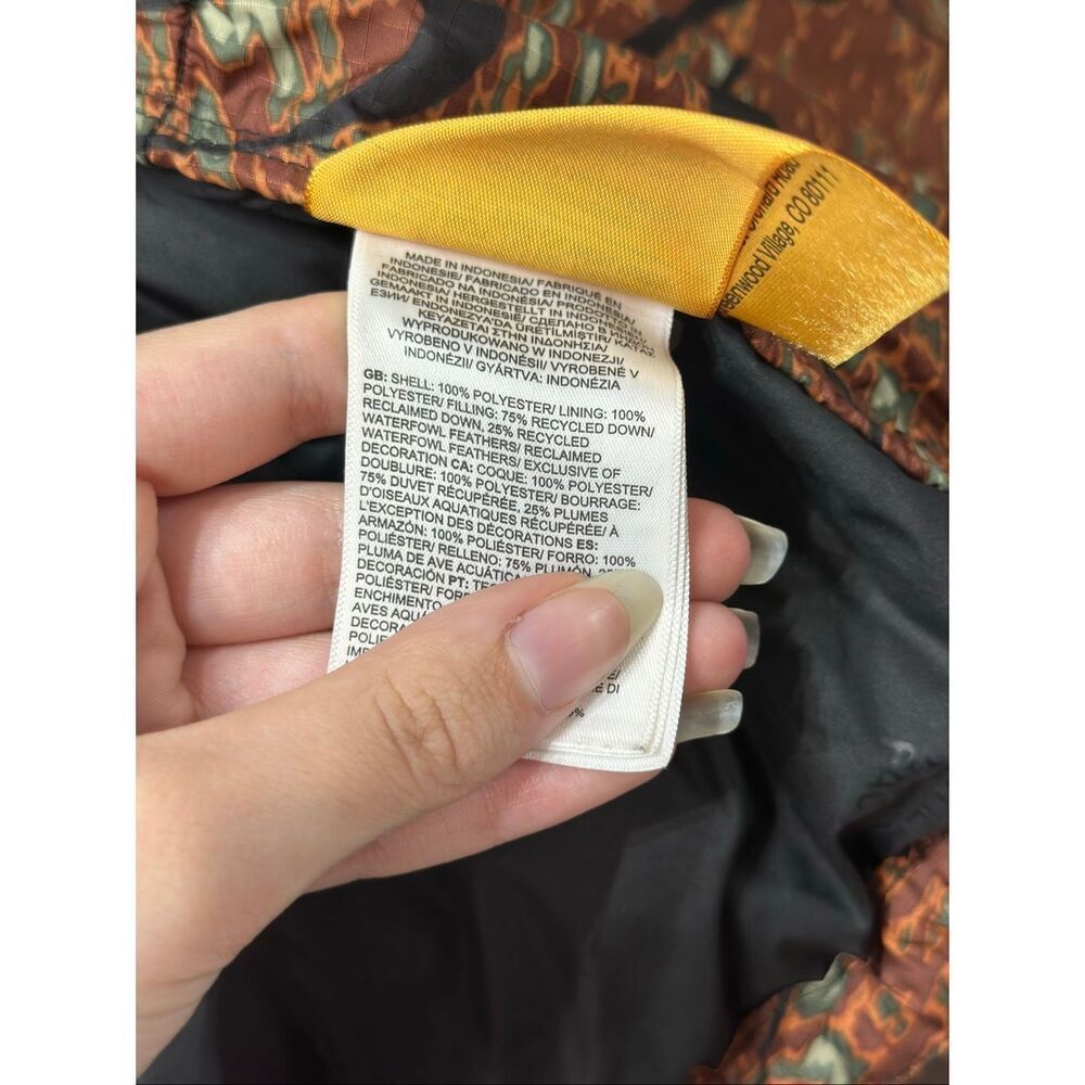 NWOT The North Face Printed 71 Sierra Down Short Hooded Puffer Jacket Women’s XS - Picture 8 of 14